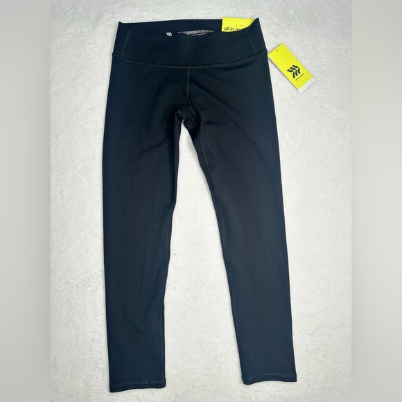 All In Motion  Girls Black Mid Rise  Leggings Size Medium (8) - Picture 1 of 9